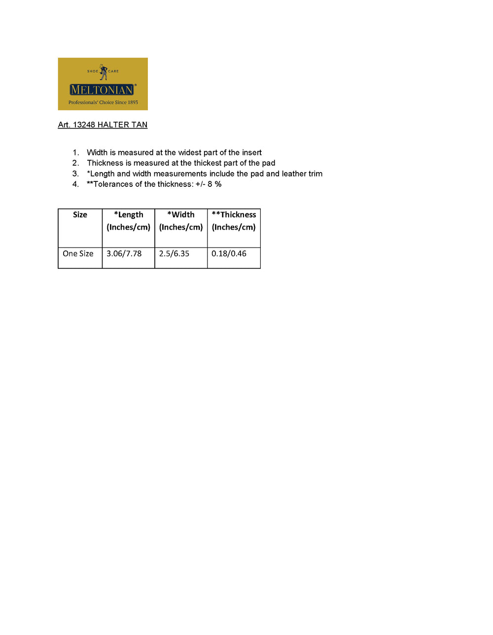 Halter Cushion Forefoot Pads